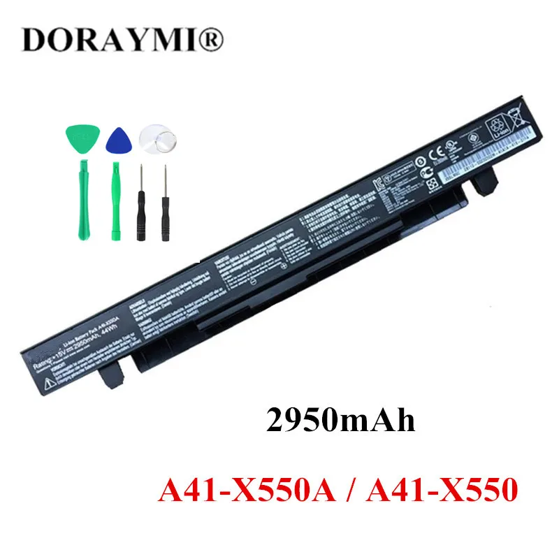 Новинка, запасные аккумуляторы 15 в 44 Вт-ч, 2950 мАч, A41-X550A Аккумулятор для ноутбука Asus X450 X450C A450 F450 X550CA X452C X550A