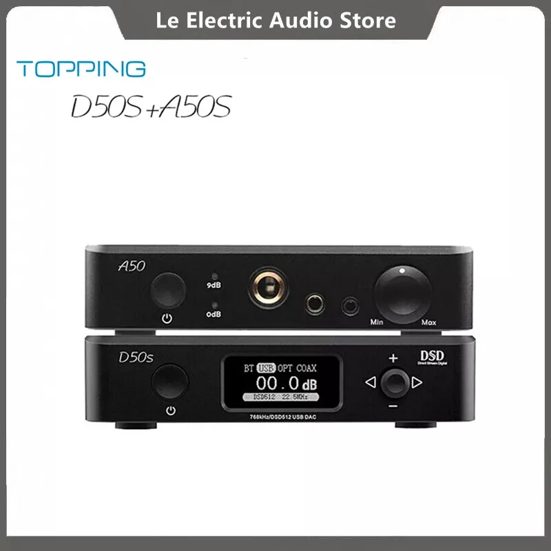 

D50s USB DAC Decoder+ TOPPING A50s Headphone Amplifier