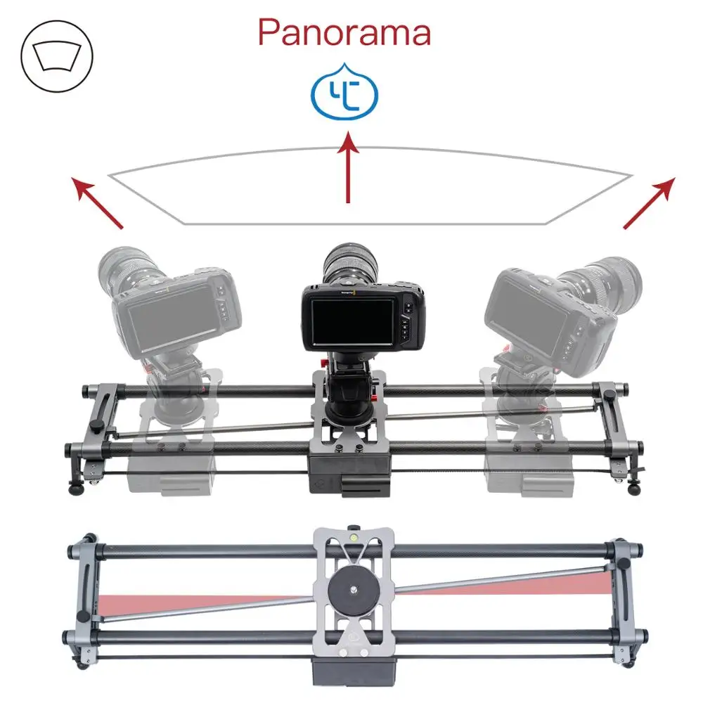 YC лук Алюминий механизированная камера слайдер приложение Bluetooth Управление
