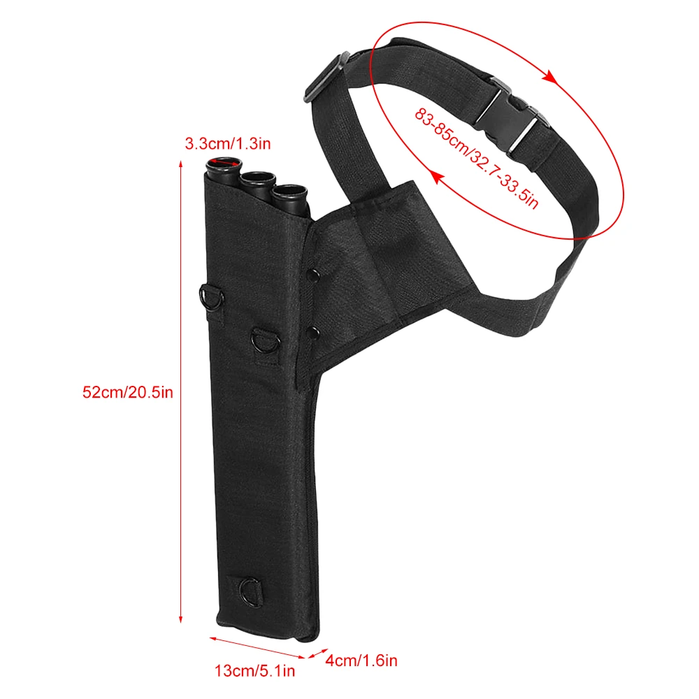 Стрельба из лука колчан 3 трубки Стрела трубка Стрелка Держатель для спины или