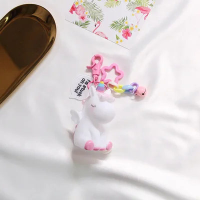 2019 брелок с мультяшным животным единорогом для женщин сумка украшения