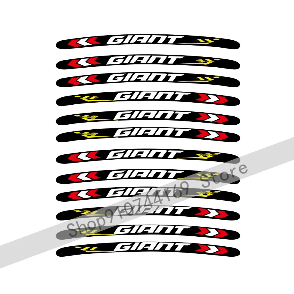 12 шт. виниловые наклейки на колеса для велосипеда