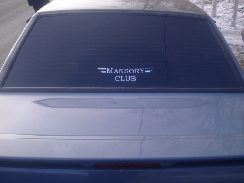 Виниловые автомобильные наклейки Mansory с изображением клубного персонажа и