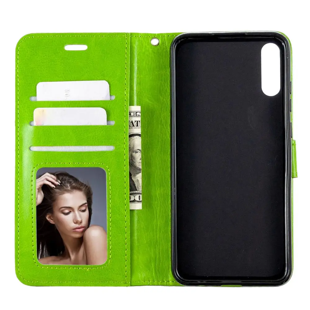 

50pcs/lot Flip Wallet PU Leather Phone Case For Huawei Honor 9X Y9S P Smart Pro 2019 Y6 Pro 2019 Enjoy 10E TPU in inner Cover