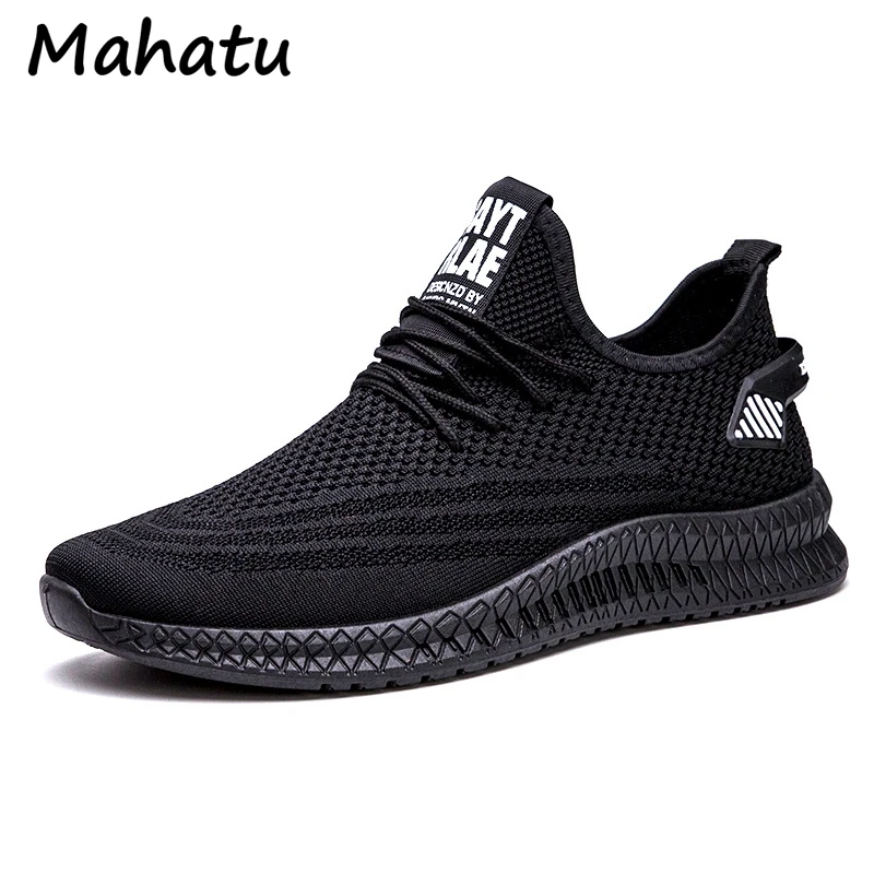 

Sneakers Mannen Schoenen Ademend Lichtgewicht Sport Loopschoenen Voor Man Zwart Wit Soft Heren Sportschoenen Big Size 45 46