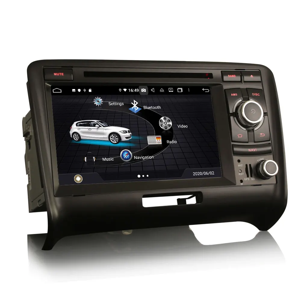 7 &quotAndroid 10 0 OS автомобильный DVD Мультимедиа Навигация GPS Радио система для Audi TT MK2 2006