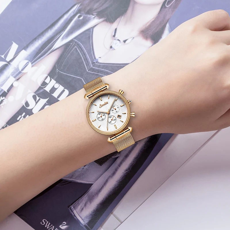 Relogio feminino SUNKTA 2020            reloj mujer