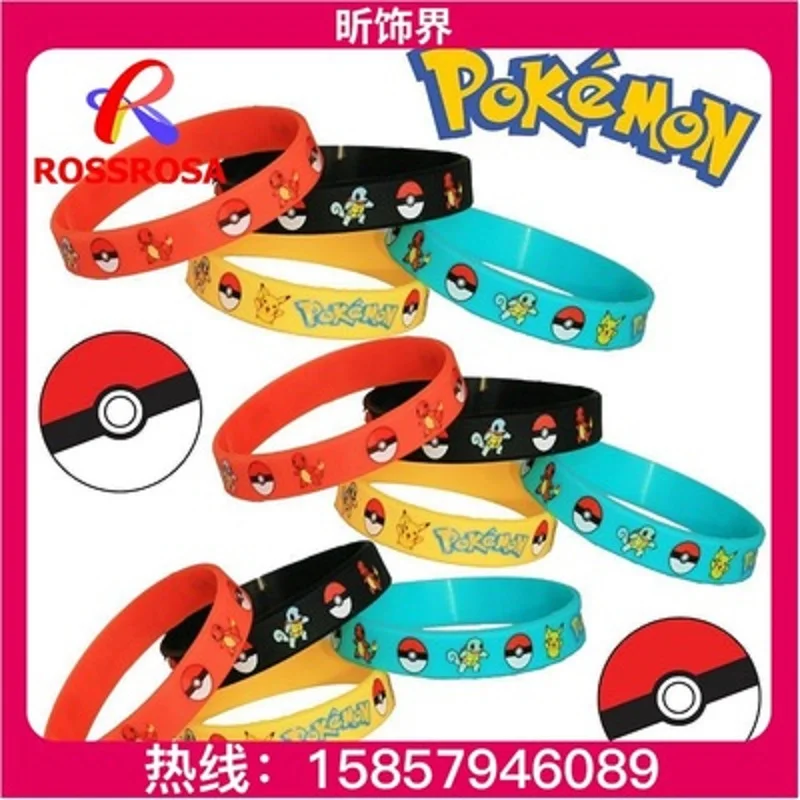 Одежда с изображением покемона Пикачу фигурка силиконовый браслет Pocket Elf