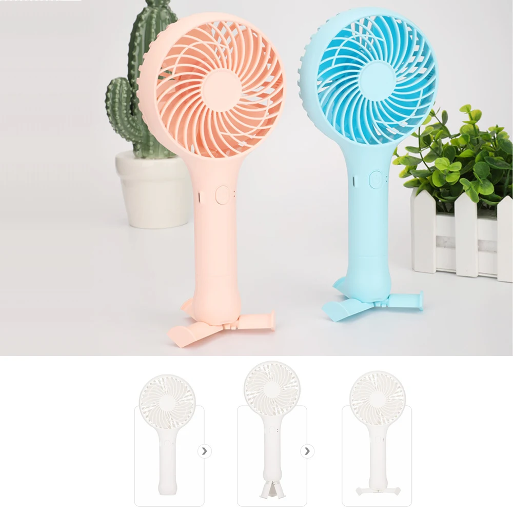 Складной ручной мини вентилятор 3 скорости регулируемый охлаждения для