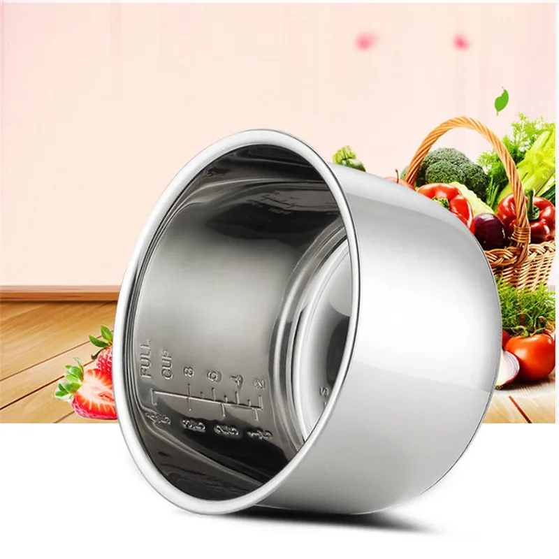 

Electric pressure cooker liner inner bowls multicooker bowl stainless steel tank for cooking soup porridge 4/5/6L 1pc