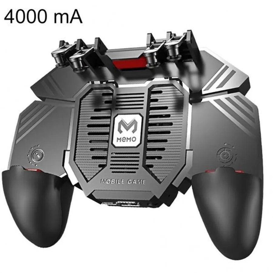Pubg Controller Phone Game Controller Cooling Fan Gamepad Mobile Trigger Grip 6 Finger Joystick for Xiaomi IPhone Samsung Joypad