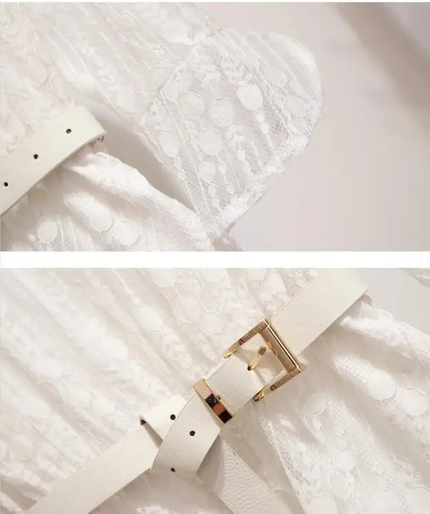 

plus size blazer coat and Lace Dress 2 piece Set 2019 Aummer Black Blazer And Elastic Waist White Lace Cake Dress Sets With Belt