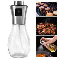 200ml kitchen oil sprayer for bbq baking oil vinegar glass bottle oil dispenser cooking tool salad bbq cook glass oil sprayer