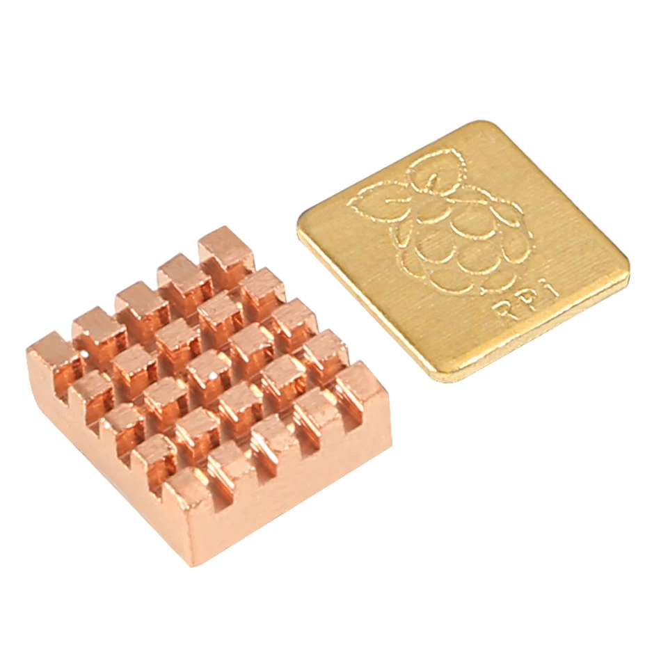 Для Raspberry Pi 3 Model B 2 медных радиаторов охлаждения + 1 алюминиевый радиатор для +/3 |