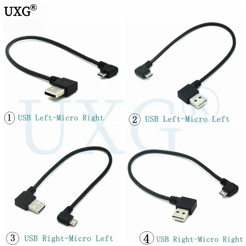 Вверх и вниз влево вправо Угловой 90 градусов USB 2 0 штекер к mciro синхронизация