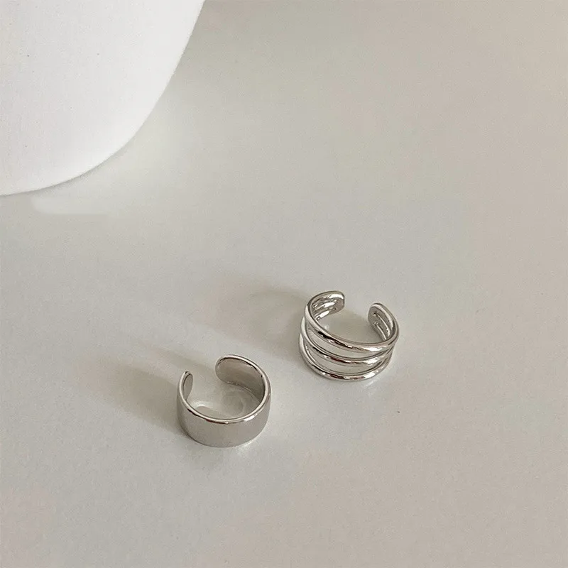 

2021 Fashion Gold Simple Cross Clip Earrings For Women Girls Cute Pearl Cubic Ear Cuff Clip Without Piercing Jewelry Gift