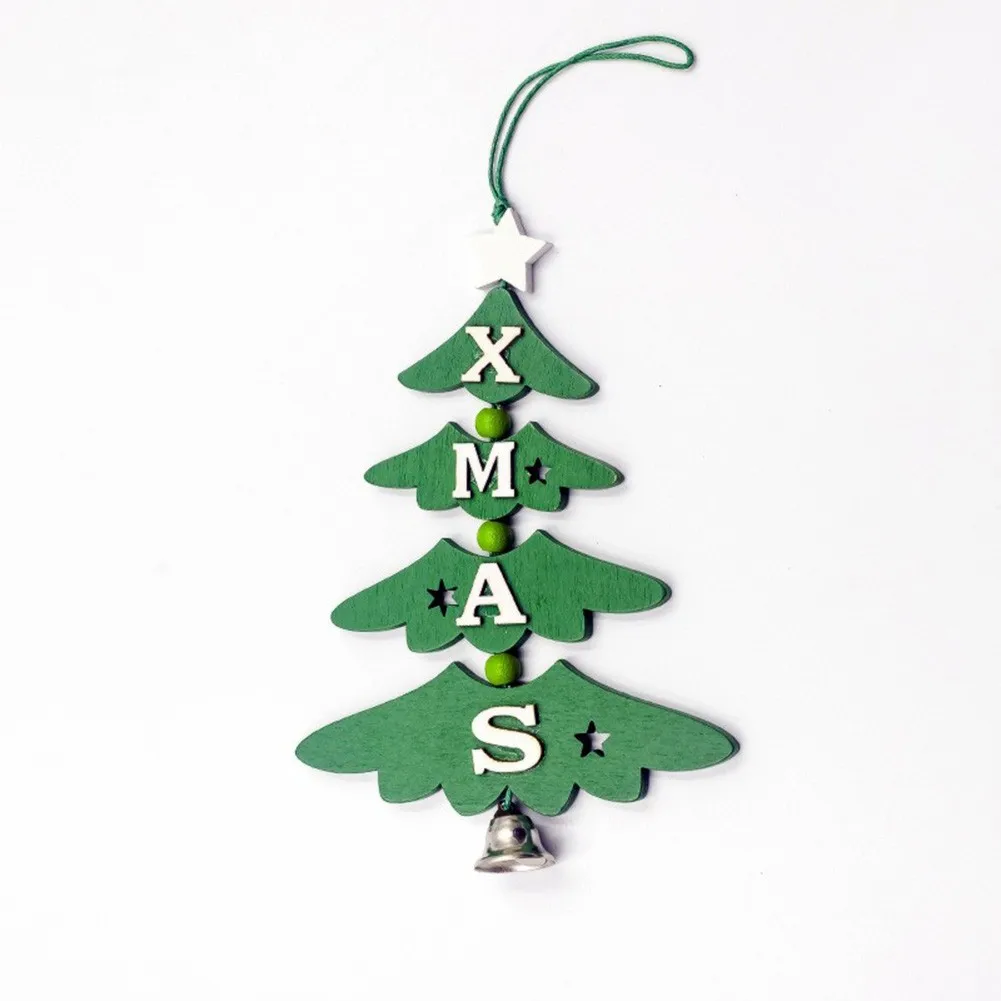 

Christmas Wooden Pendant Hanging Door Decorations Xmas Tree Home Party Ornaments DIY Wood Craft Home Wedding Kids Party Favors