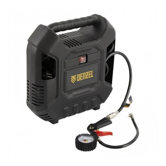 Компрессор воздушный DL1100 DENZEL 1,1 кВт, 180 л/мин, с набором аксессуаров, 58005