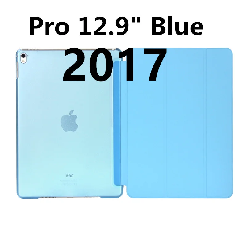 2017 12 inch Blue Роскошный тонкий магнитный Смарт Флип-Стенд PU кожаный чехол для Apple iPad Pro 12,9 дюймов I Pad Pro 12,9 дюймов Чехлы для планшетов - Цвет: 2017 12 inch Blue