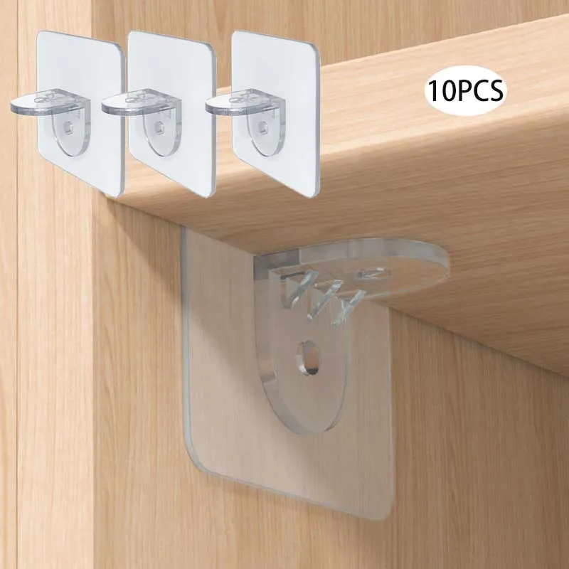 10PCS Perforation-free Sticking Hook for Clapboard Load-bearing Support Clips Wardrobe Partition Layer Fixed Paste Hook Bracket
10PCS Perforation-free Sticking Hook for Clapboard Load-bearing Support Clips Wardrobe Partition Layer Fixed Paste Hook Bracket