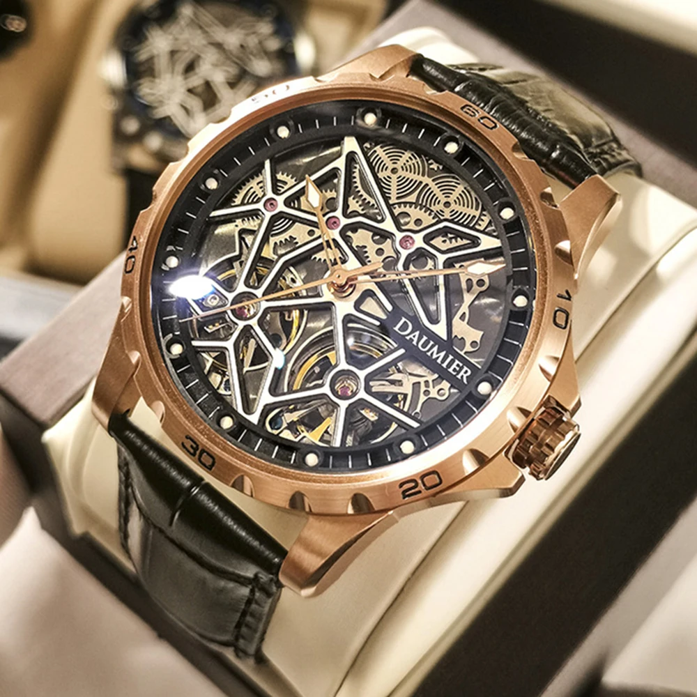 

Top Luxury Brand Tourbillon Watches Men Sports Men's Mechanical Watch Fashion 43mm Luminous Waterproof Automatic Wristwatch 2021