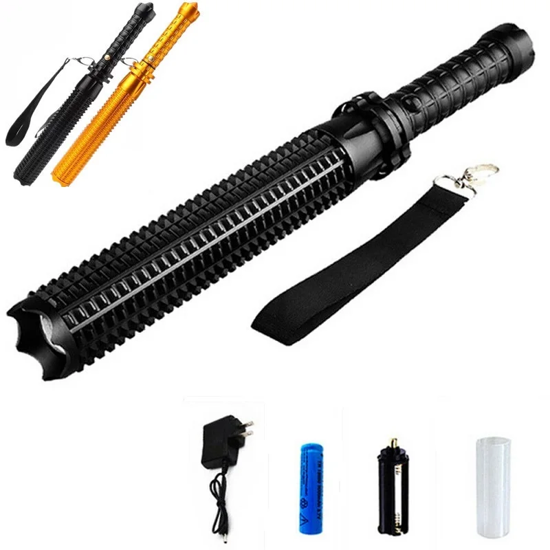 Светодиодный фонарик в виде бейсбольной биты для самозащиты палка экстренная