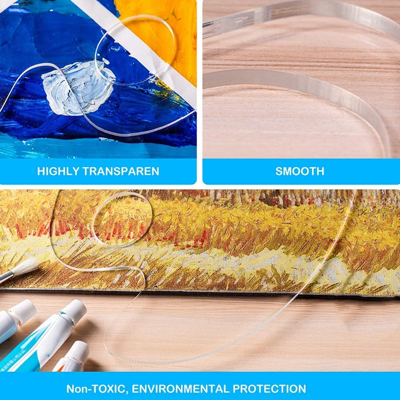 3 шт. акриловая Палитра для рисования прозрачная палитра рукоделия