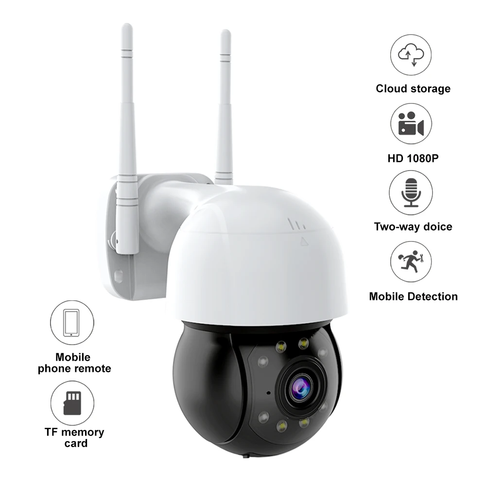 Ip-камера купольная 1080P HD PTZ Wi-Fi ночное видение | Безопасность и защита