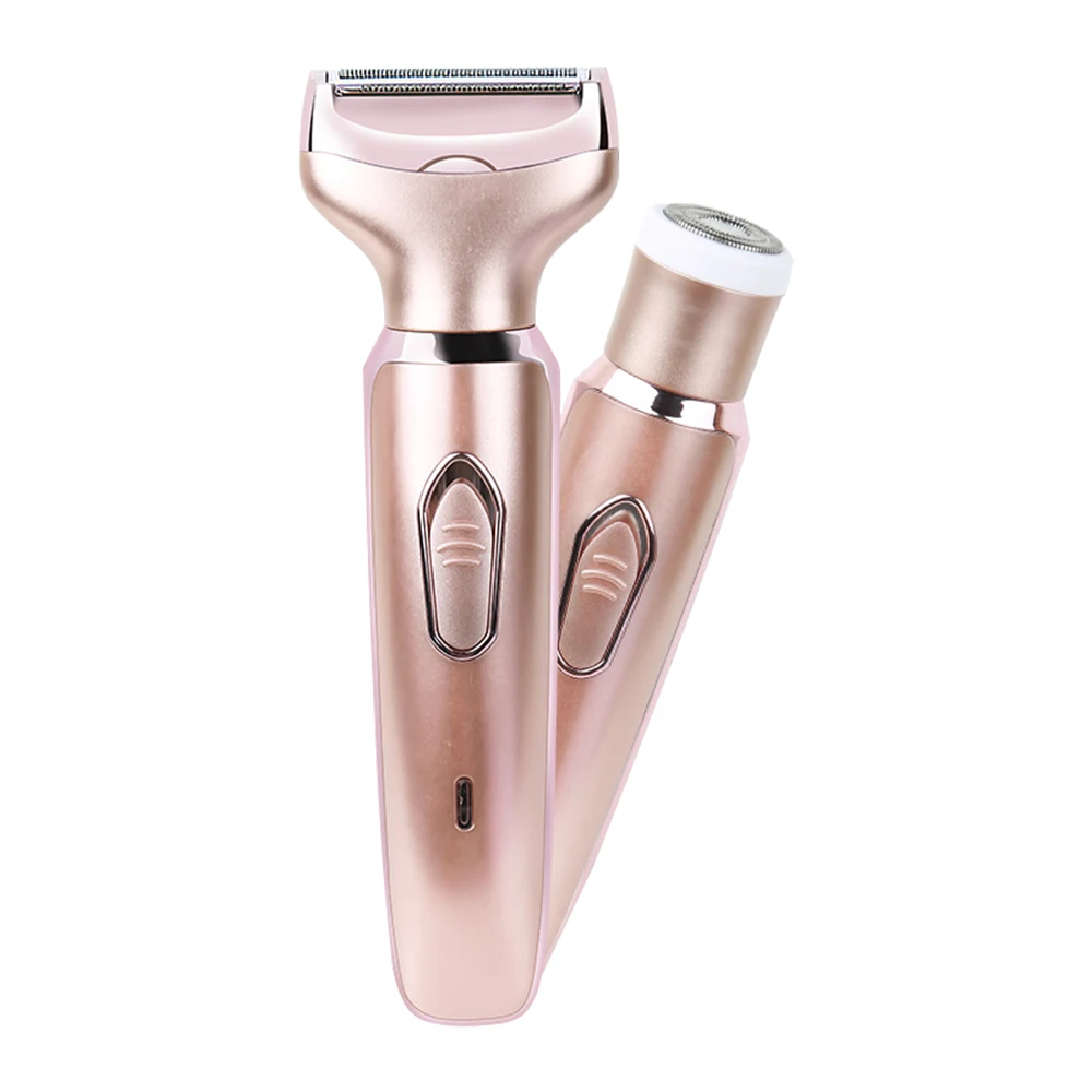 

Painless Hair Removal Leg Women'S Fashion Eyebrow Shaping 2 in 1 Female Women Body Shaver Face Portable Epilator