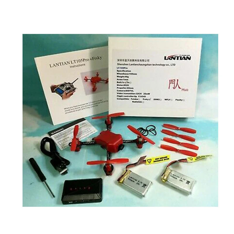 

Lantian LT105 Pro 105 мм супер светильник микро FPV Квадрокоптер Дрон