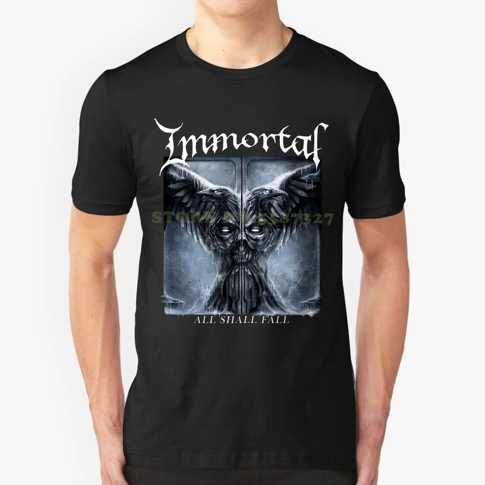 

Новинка, черная короткая мужская футболка Immortal All Will Fall, Лидер продаж, модная