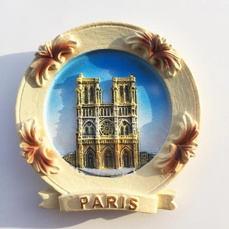 

QIQIPP France landmark Notre Dame de Paris tourism commemorative decorative crafts creative magnetic