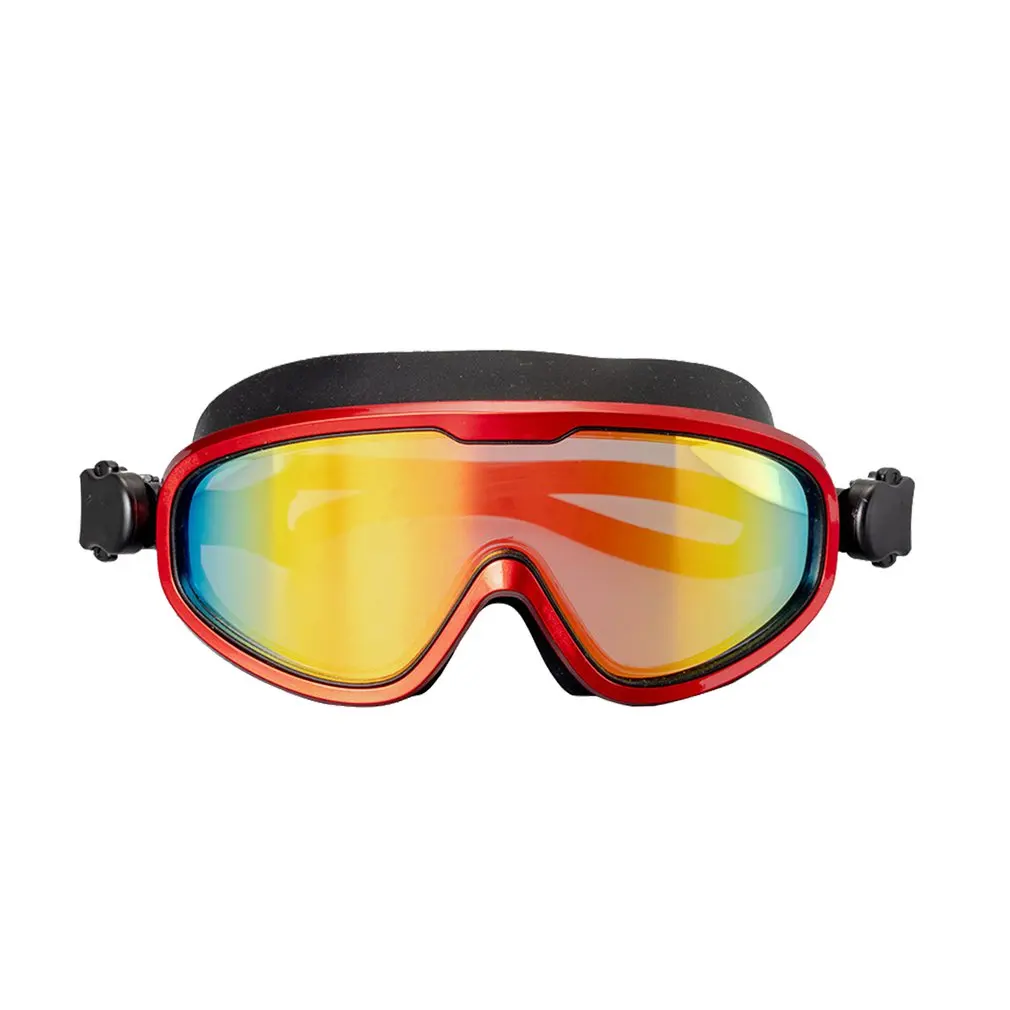 

Swim Eyewear Silicone Large Frame Swim Glasses Swimming Goggles Waterproof Anti-Fog UV With Case