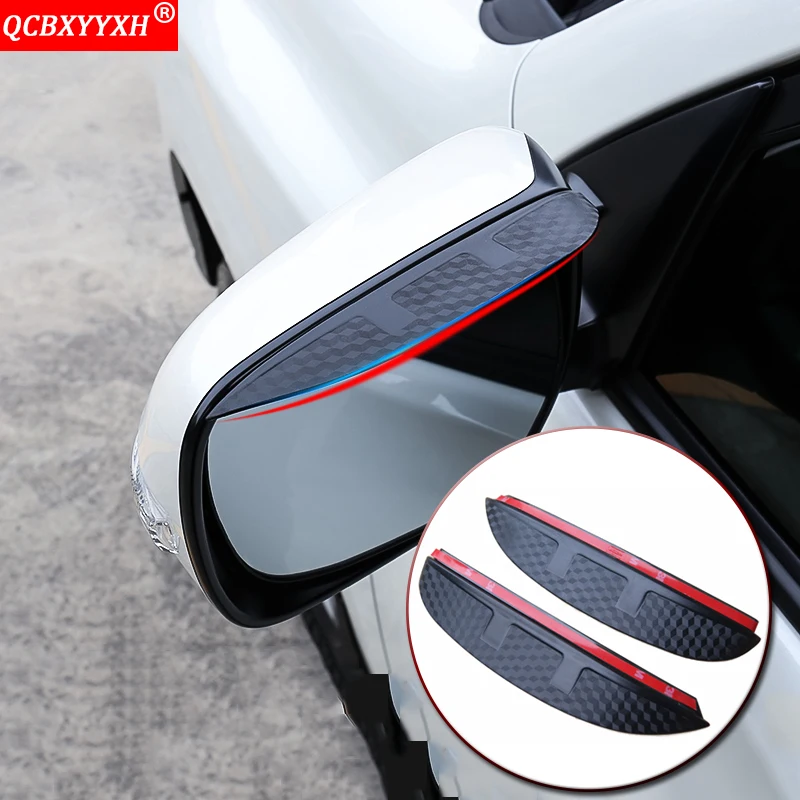 Автомобильный Стайлинг из углеродного волокна с рисунком автомобиля зеркало