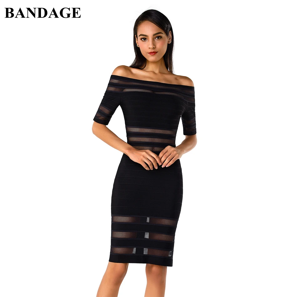 Женское Бандажное платье с открытыми плечами красное черное телесное Сетчатое