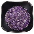 Натуральный аметист чип камень 20 50 100 г свободный гравий россыпью Кристалл Рейки желания бутылки бусины для аквариума бонсай украшение