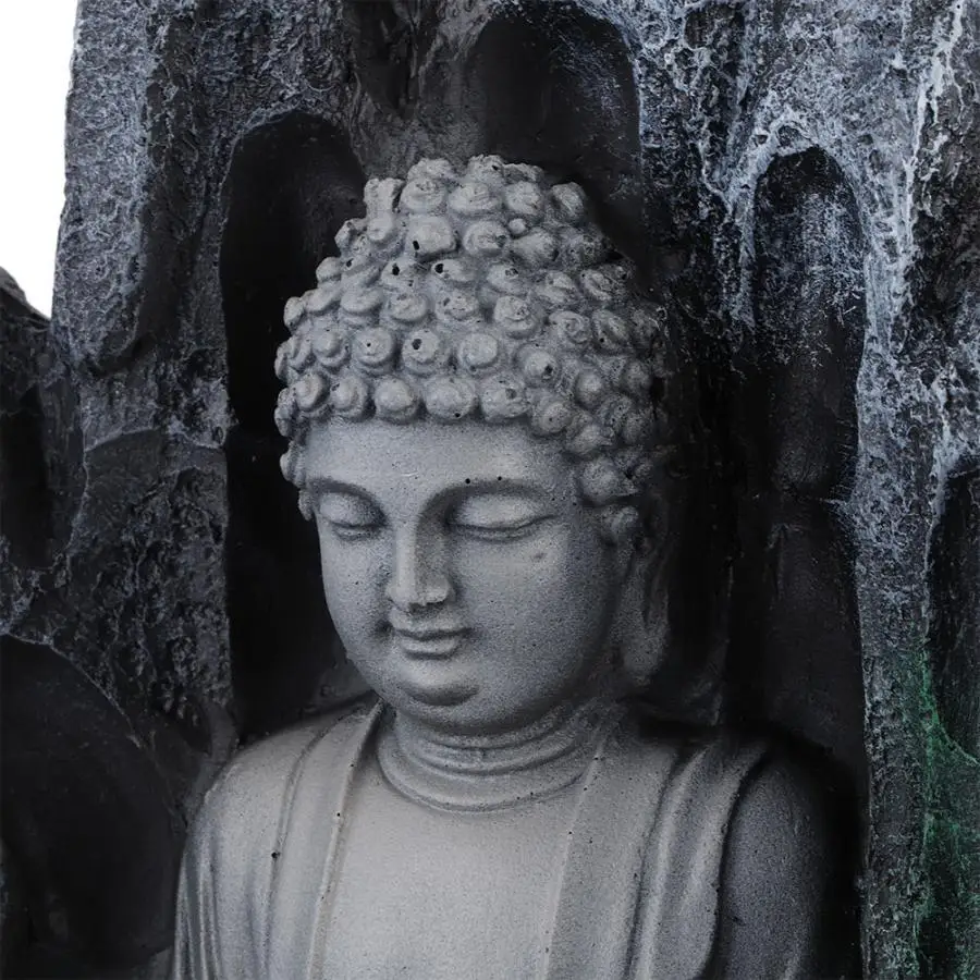 Статуя Будды фонтан Крытый Воздух Увлажнитель воздуха водопад офисный