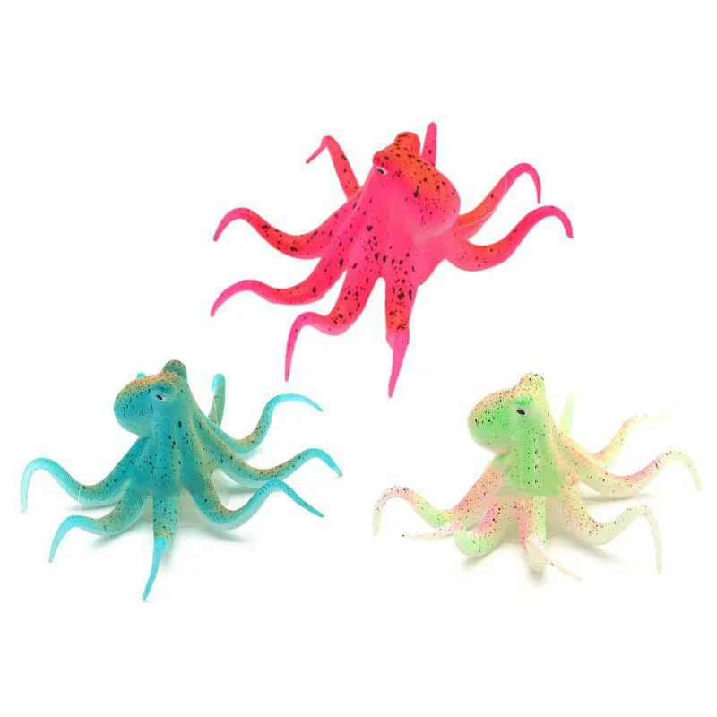 

11 Leaves Silicone Glowing Artificial Fish Tank Aquarium Coral Underwater Decor Home Fish Tank Decoration