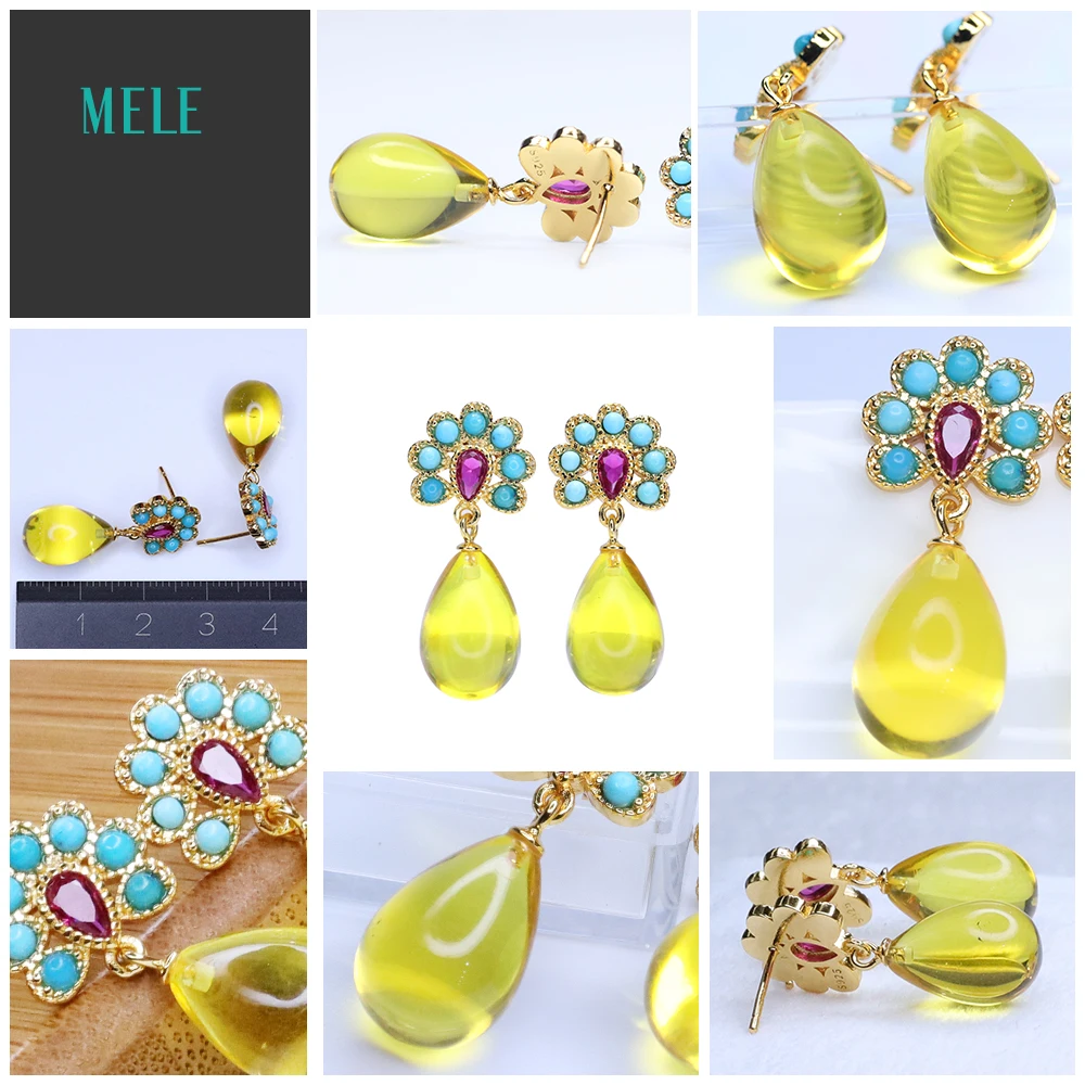 Натуральный янтарь из воска сосновый камень серьги Размер 28 8*9 7 мм 10.62ct |