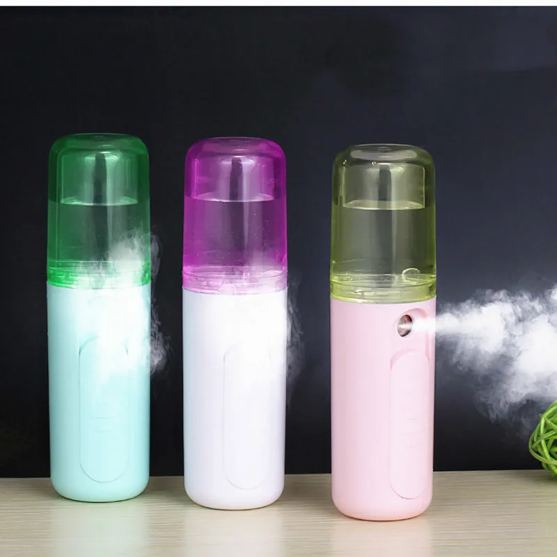 

Air Humidifier 20ML Ultrasonic Chargeable With LED Aroma Essential Oil Steamed Face Diffuser Home USB Car Humidifier Fogger Mist