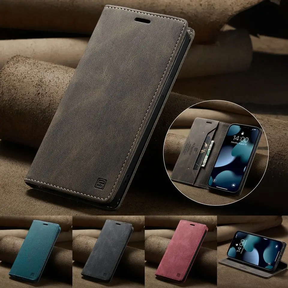 

Magnetic Flip Case For iPhone 14 13 12 11 Pro Max Cover RFID Wallet Card Slots Business Leather Fundas iPhone13 Mini Bookcase