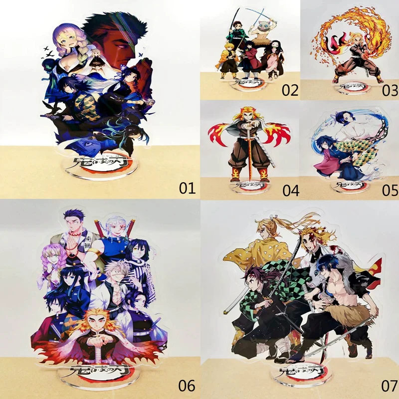 

Anime Demon Slayer Acrylic Stand Model Toys Desk Action Figures Comic Exhabition Decor Ornaments Fans Collection Gifts 15-20cm