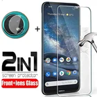 2-в-1 переднее закалённое Защитное стекло для Nokia 8,3 мягкий Камера объектив защитная пленка Экран защитного экрана для Nokia 8,3 стекло