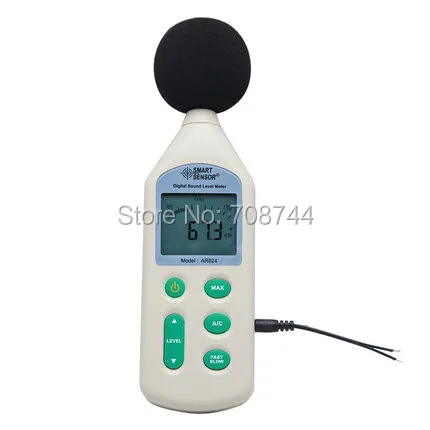 Новое поступление смарт датчик AR824 портативный цифровой измеритель шума