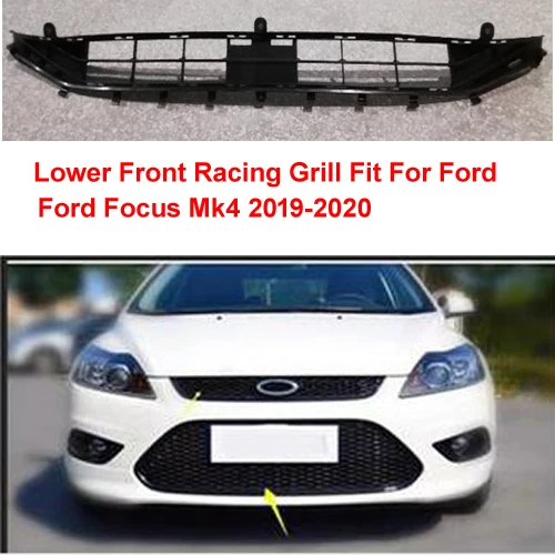 

ABS Honeycomb Bake Down Lower Front Racing Grill Fit For Ford Focus Mk4 2019-2020
