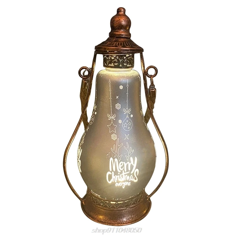 Рождественская масляная лампа светодиодный светящийся портативный фонарь для
