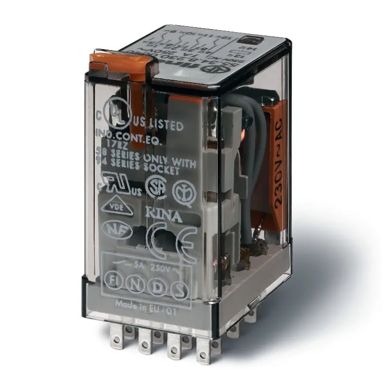 Finder Миниатюрное универсальное электромеханическое реле 55.34.9.060.2090 |
