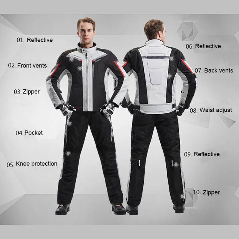 MOTOBOY Мужская мотоциклетная водонепроницаемая куртка для мотокросса ветрозащитная одежда для защиты тела гоночная мотоциклетная Защитная Экипировка куртки