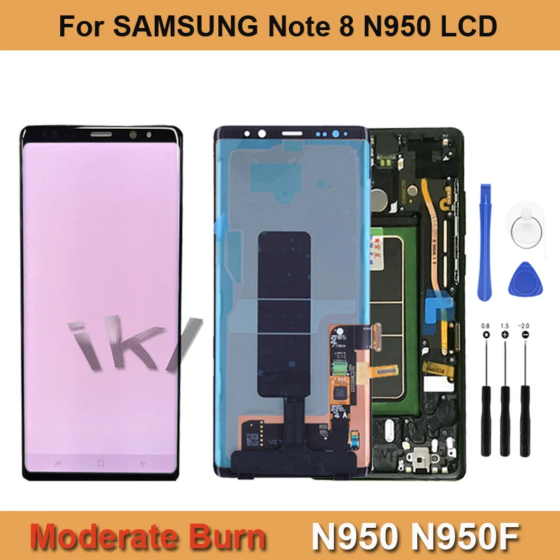 

Slight Red Burn Shadow Amoled For SAMSUNG Galaxy Note 8 LCD N950 N950F LCD Display Touch Screen Digitizer Assembly Repair Parts