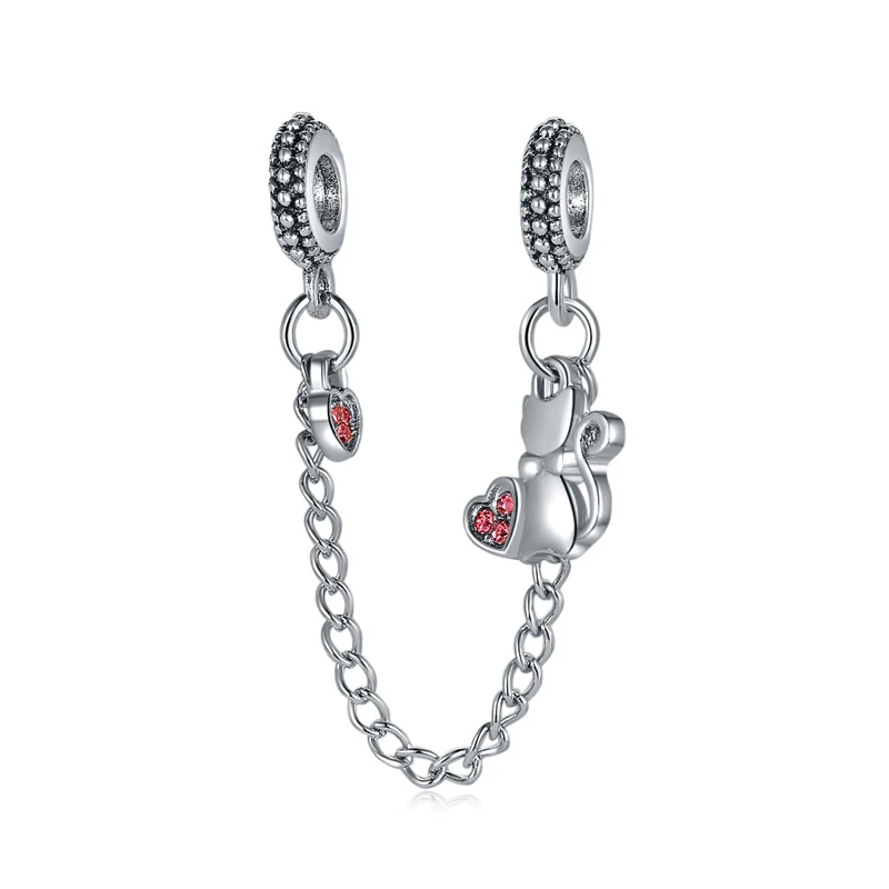 Новинка 2019 сплав бусины амулеты звезда сердце цветы безопасная цепочка розовое